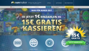 15 euro Bonus Angebot