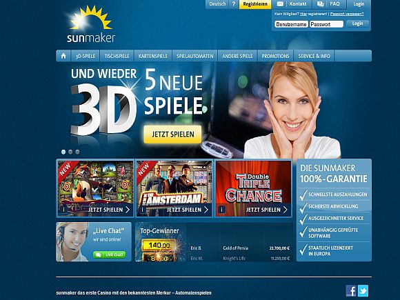 Sheriff Gaming neu bei Sunmaker