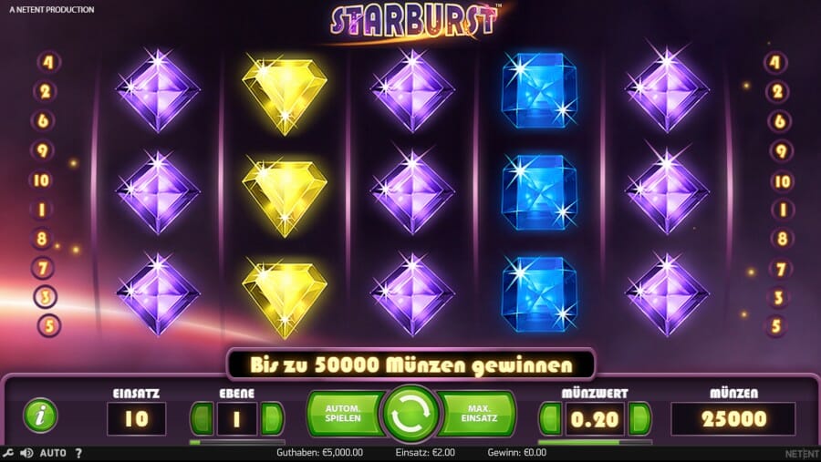 Starburst Spiel